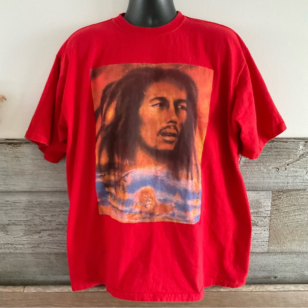 Bob Marley Rock Reggae men’s shirt size Large (K1)